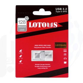 تصویر فلش مموری 128 گیگابایت OTG لوتوس مدل Almond 