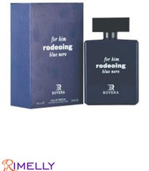 تصویر ادکلن مردانه شرکت روونا مدل نارسیس رودریگرز بلو نویر حجم 100 میل for him rodeoing blue nero eau de perfume rovena 100 ml