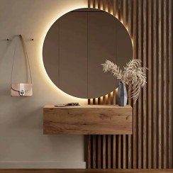 تصویر آینه بک‌لایت مدل دایره 