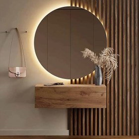 تصویر آینه بک‌لایت مدل دایره 