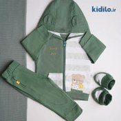 تصویر سوییشرت نیلی طرح لاکی 