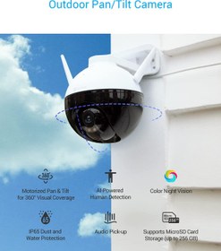 تصویر دوربین مداربسته WiFi 1080p با پوشش بصری 360 درجه EZVIZ C8C - ارسال 7 الی 8 روز کاری ا Ezvzi C8C 360 security camera Ezvzi C8C 360 security camera