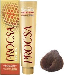 تصویر قهوه ای نسکافه ای پروکسا 5/51 رنگ مو پروکسا قهوه ای نسکافه ای کد 5/51