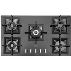 تصویر گاز استیل البرز مدل G-5913 شیشه ای (قطعات ایتالیایی) Steel Alborz Plate Gas Stove G5913 Model