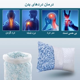 تصویر بالش مموری فوم خرد شده(ارتوپدیک)/ارتفاع قابل تنظیم/برای خوابیدن به پهلو، پشت و شکم| 