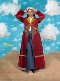 تصویر مانتو زنانه گره استایل مدل شهرزاد قصه 