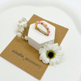 تصویر انگشتر مینا کاری 