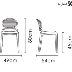 تصویر صندلی بی دسته ماکان با تشک کف 