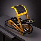 تصویر تلمبه پایی دو پمپ واقعی دو پیستون صنعتی K.T تضمین برترین کیفیت مدل KW2 