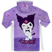 تصویر حوله کرومی بنفش سایز 90 