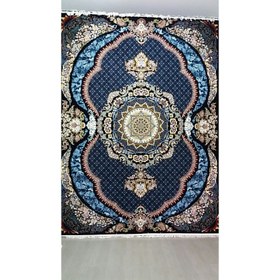 تصویر فرش طرح یگانه آبی ۷۰۰ شانه 6 متری 