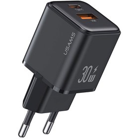 تصویر شارژر دیواری یوسمز مدل US-CC189 USAMS US-CC189 PD30W+QC3.0 A+C Dual-Port Mini Fast Charger