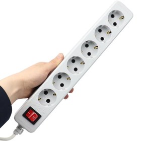 تصویر چند راهی برق پارت الکتریک چهار خانه ا Part Electric PE648 Power Strip Part Electric PE648 Power Strip