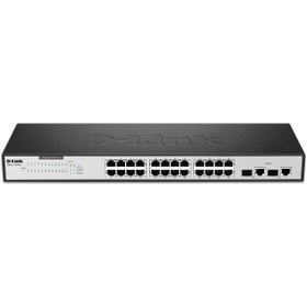 تصویر سوییچ 24 پورت گیگابیت و دسکتاپ دی لینک مدل DES-1026G/E D-LINK DES-1026G/E 24-Port 10/100/1000Mbps Desktop Switch