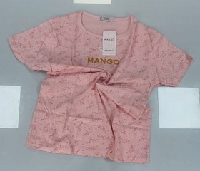 تصویر تیشرت نخی زنانه منگو طرح دار T-shirt Mango