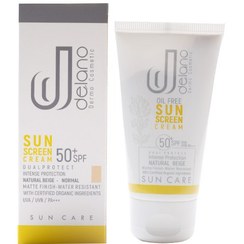 تصویر کرم ضد آفتاب دلانو SPF50 فاقد چربی - بژ طبیعی ا Delano SPF50 oil free sunscreen Delano SPF50 oil free sunscreen