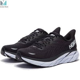 تصویر کفش هوکا کلیفتون 8 مشکی سفید مدل HOKA ONE ONE CLIFTON 8 1119394 BWHT سایز38، 39، 40، 43. 