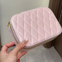 تصویر باکس بدلیجات مخملی صورتی 