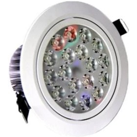 تصویر چراغ LED 1x12 توكار گرد 12 وات برند ZFR کد HCLT-12 