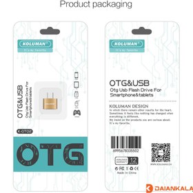 تصویر مبدل OTG microUSB کلومن مدل K-OTO2 Koluman K-OTO2 OTG Microusb