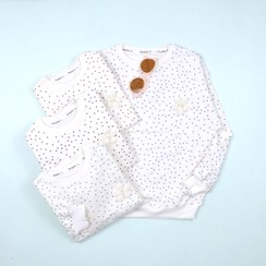 تصویر بلوز دورس سه‌نخ خال‌خالی دخترانه بچه‌گانه 