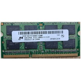 تصویر رم 4 گیگ لپ تاپ Micron DDR3L PC3L 10600s 