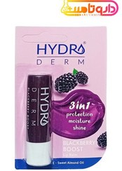 تصویر هیدرودرم مرطوب کننده لب با طعم شاتوت Hydroderm Black Berry Boost Lip Balm
