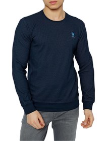 تصویر سویشرت مردانه یو اس پلو اورجینال آبی سرمه ای U.S. Polo Assn. 50253110-VR033-0001 