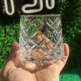 تصویر لیوان شیشه و بلور اصفهان مدل کوین بسته ۶ عددی 