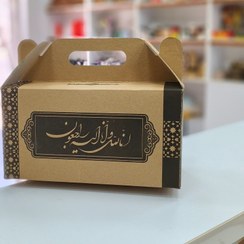 تصویر جعبه ترحیم دسته دار(کارتن ۱۰۰ تایی) پاکت مراسم ختمی پاکت ترحیم ،نایلون ،نایلکس ،ظرف یکبار مصرف،جعبه پیتزا