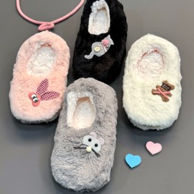 تصویر پاپوش خز بچه گانه 