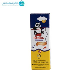 تصویر چسب زخم پاندا مدل Fabric بسته ۱۰ عددی Panda wound adhesive, Fabric model, package of 10 pieces