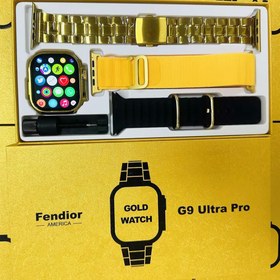 تصویر ساعت هوشمند G9 ultra pro گلد G9 ultra pro gold smart watch