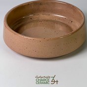 تصویر بشقاب لبه دار دست ساز سرامیکی 