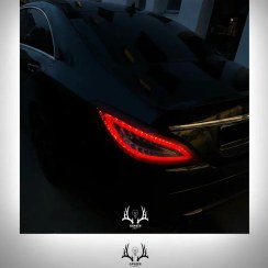 تصویر تابلو بک لایت مرسدس بنز CLS مشکی 