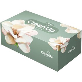 تصویر دستمال کاغذی جعبه ای 150برگ کلین آپ مدل کلکسیون گل sheet clean up tissue paper box Collection Gol model