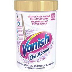 تصویر پودر لکه بر لباس سفید ونیش Vanish مدل Oxi Action وزن 710 گرم 