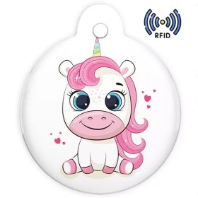 تصویر تگ NFC طرح جاکلیدی مدل یونیکورن 