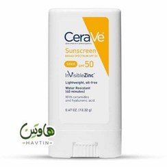 تصویر ضد آفتاب استیکی سراوی SPF 50 مناسب انواع پوست 
