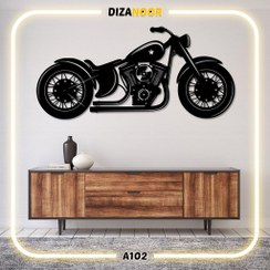 تصویر تابلو دیوارکوب طرح موتور سیکلت هارلی دیوید سون دیزانور کد A102 