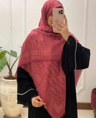 تصویر روسری ابریشم ژاکارد لمه دار وارداتی 