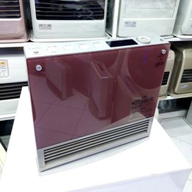 تصویر بخاری ژاپنی گازی-برقی 2500 وات بدون دودکش شیشه‌ای 