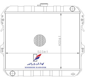 تصویر رادیاتور تویوتا هایلوکس 2002 کوشش رادیاتور 