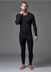 تصویر ست بالاتنه حرارتی مشکی مردانه 
