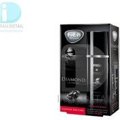 تصویر اسپری خوشبوکننده خودرو دایموند 45 میلی لیتری فرش وی مدل Fresh Way Diamond Absolute Black 