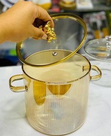 تصویر قابلمه شامپاین تدی سایز بزرگ،حجم2/6لیتر Teddy Champagne Pot Large Size, Volume 2.6 Liter