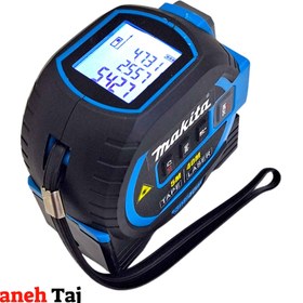 تصویر متر لیزری سه کاره ماکیتا (متر لیزری ، تراز لیزری ، متر معمولی)Laser Tape Measure 