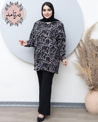 تصویر شومیز سایز بزرگ طرح تهمینه 