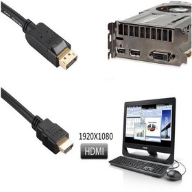 تصویر کابل 1.8 متری Displayport به HDMI رویال ا Royal Displayport To HDMI Cable 1.8m Royal Displayport To HDMI Cable 1.8m
