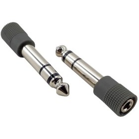 تصویر تبدیل سوکت ۳.۵ به ۶.۳ میلیمتر استریو 